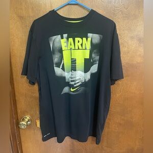 Nike Black Short-Sleeve Dri-FIT Tee